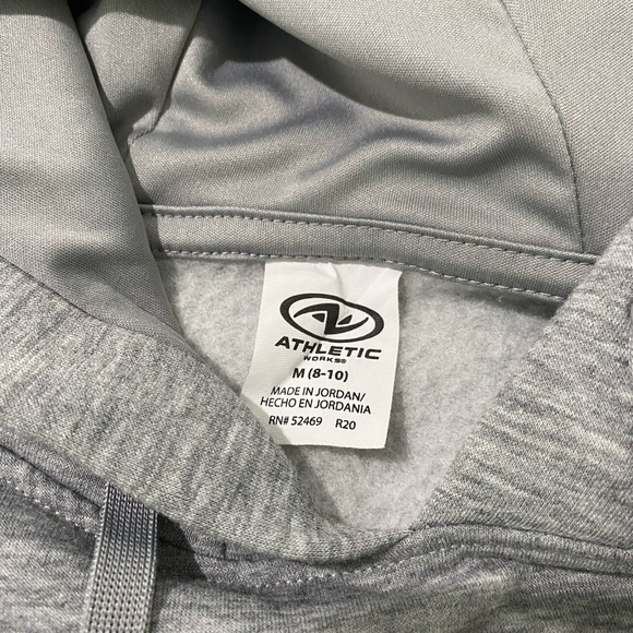 Athletic Works Gray Pullover hoodie Size M (8-10) - Picture 2 of 3